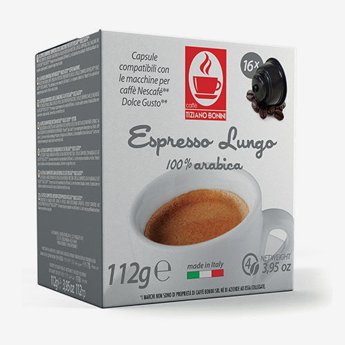 Tiziano Bonini - Espresso Lungo, Dolce Gusto συμβατές 16 τεμ.