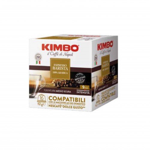 Kimbo - Barista 100% Arabica, 16x Dolce Gusto συμβατές κάψουλες Kimbo - Barista 100% Arabica, 16x Dolce Gusto συμβατές κάψουλες
