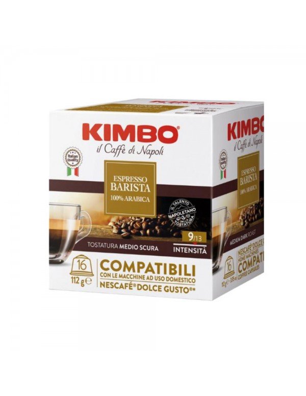 Kimbo - Barista 100% Arabica, 16x Dolce Gusto συμβατές κάψουλες