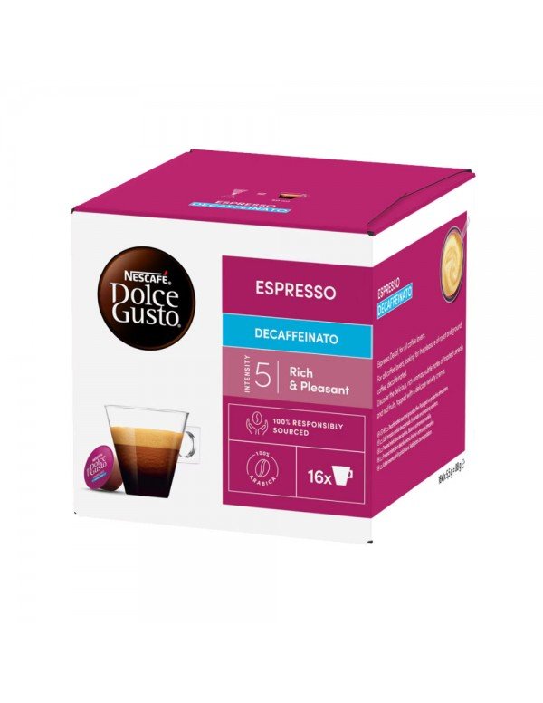 Nescafe - Espresso Decaf , 16x Dolce Gusto συμβατές κάψουλες