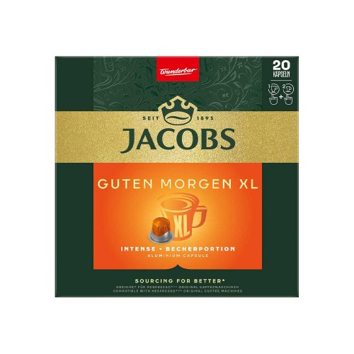 Jacobs - Guten morgen XL, 20x nespresso συμβατές κάψουλες