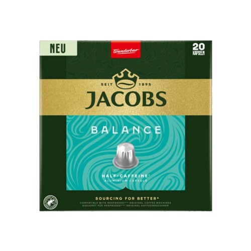 Jacobs - Balance, 20x nespresso συμβατές κάψουλες