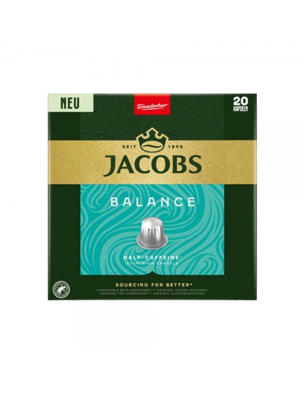 Jacobs - Balance, 20x nespresso συμβατές κάψουλες