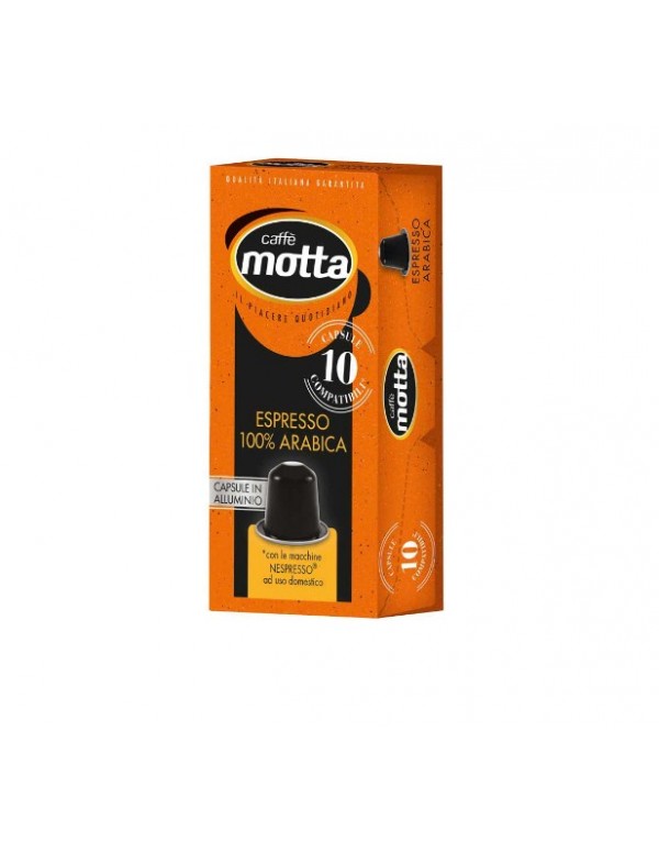 Caffe Motta - Espresso 100% Arabica, 10x nespresso συμβατές 