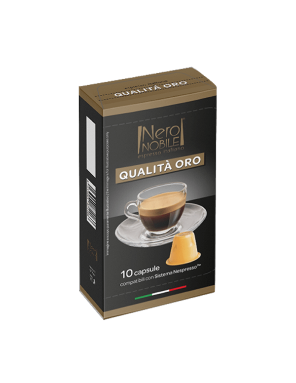 Neronobile - Qualita Oro, 10x nespresso συμβατές κάψουλες 