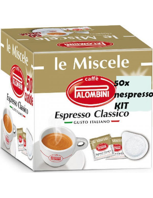 Palombini - Classico Κιτ, 50 τμχ κάψουλες καφέ nespresso