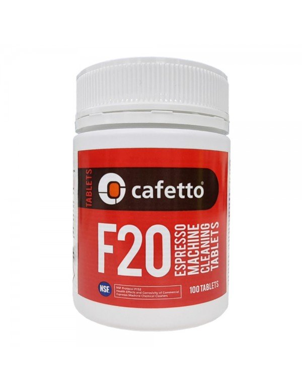 Cafetto - Ταμπλέτες καθαρισμού για αυτόματες μηχανές F20, 100τμχ