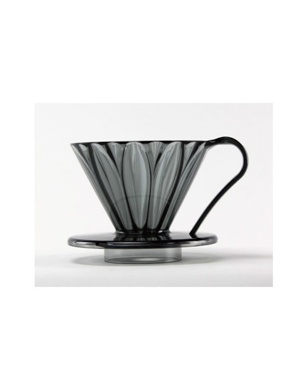 Dripper - Tritan cone-shaped flower dripper cup4 (clear black)