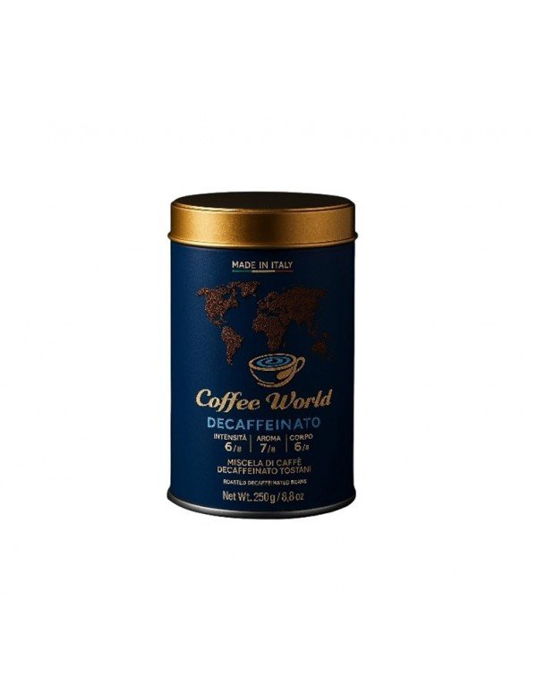 Coffee World - Decaffeinato, 250gr αλεσμένος