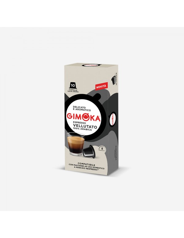 Gimoka - Vellutato 100% Αrabica, 10x nespresso συμβατές 