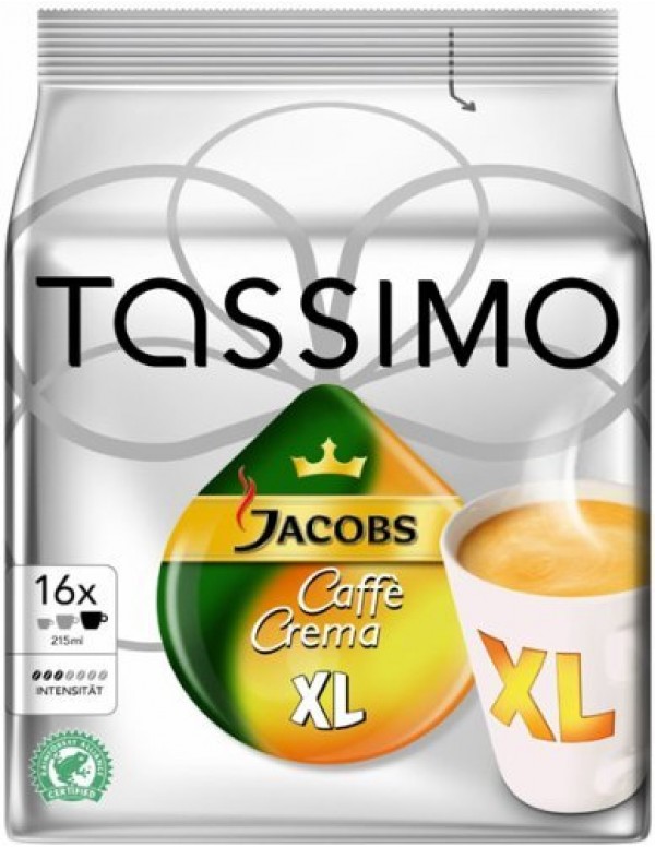 Jacobs - Caffe Crema XL, 16x tassimo κάψουλες