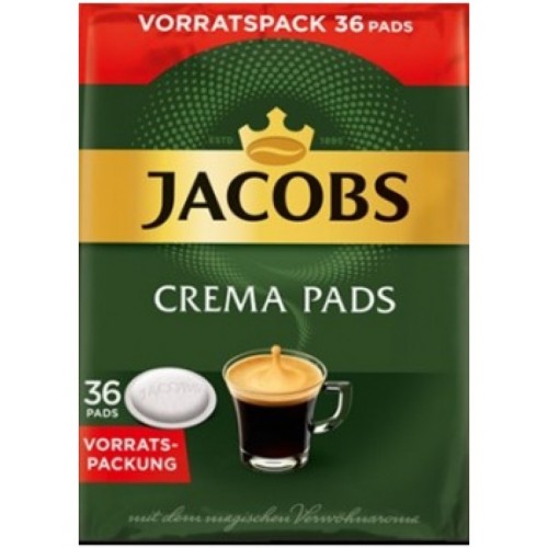 Jacobs - Crema pads, 36x χάρτινες ταμπλέτες 