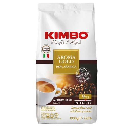 Kimbo - Aroma Gold 100% Arabica, 1000gr σε κόκκους