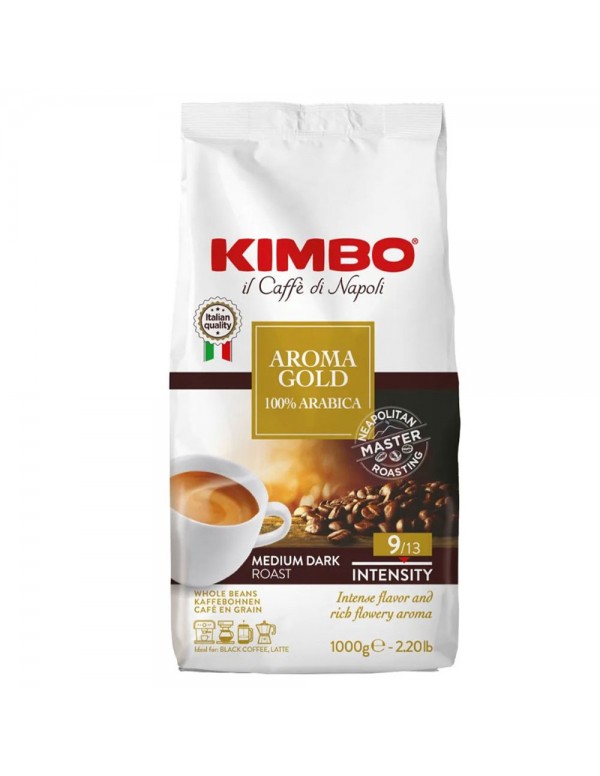 Kimbo - Aroma Gold 100% Arabica, 1000gr σε κόκκους