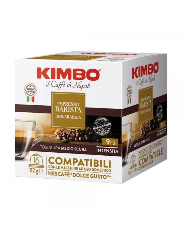Kimbo - Barista 100% Arabica, 16x Dolce Gusto συμβατές κάψουλες