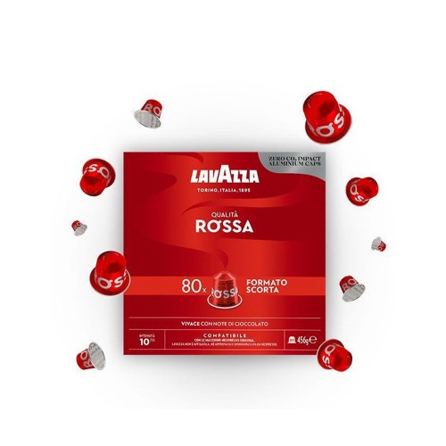 Lavazza - Κάψουλες Espresso Qualita Rossa Συμβατές με Μηχανή Nespresso 80caps