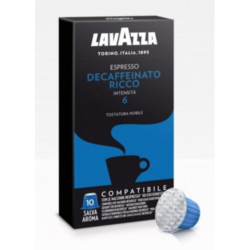Lavazza - Decaffeinato Ricco, 10x nespresso συμβατές 