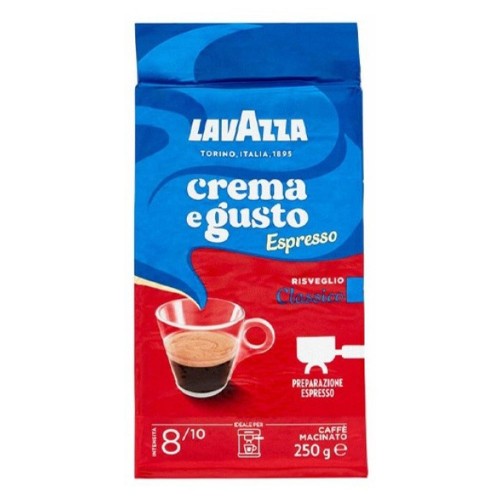 Lavazza - Crema e Gusto classico 8/10 , 250g αλεσμένος