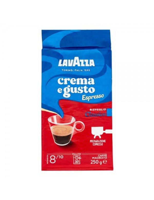 Lavazza - Crema e Gusto classico 8/10 , 250g αλεσμένος