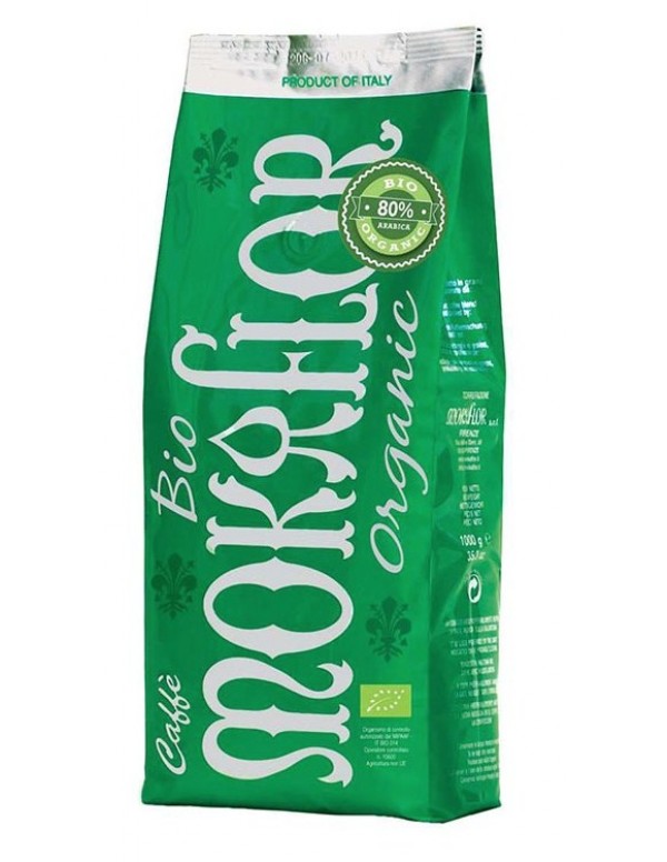 Mokaflor - 80% Arabica 20% Robusta Organic, 1000g σε κόκκους