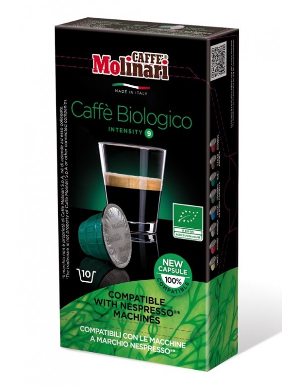 Molinari - Bio Organic, 10x nespresso συμβατές