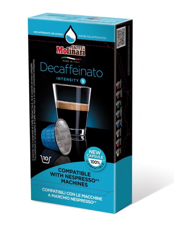 Molinari - Decaffeinato, 10x nespresso συμβατές
