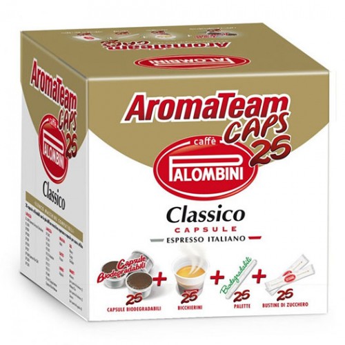 Palombini - AromaTeam Classico, Κιτ 25 τεμαχίων κάψουλες καφέ