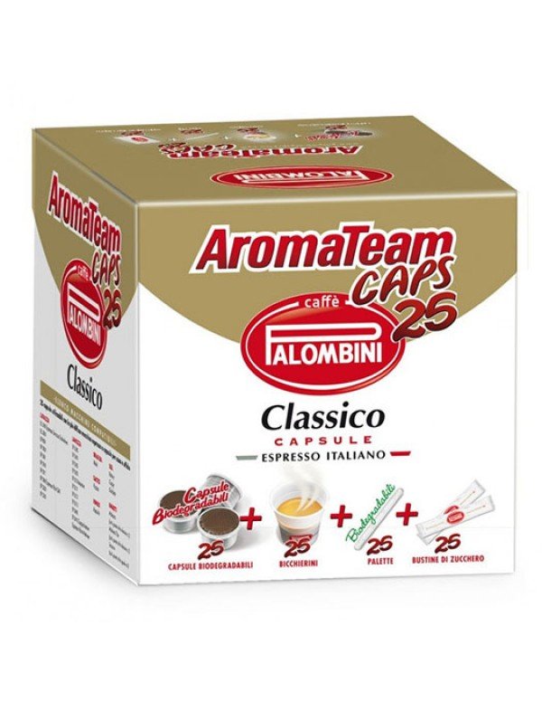 Palombini - AromaTeam Classico, Κιτ 25 τεμαχίων κάψουλες καφέ