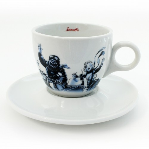 Lucaffe - Cappuccino Cup with Saucer, Blucaffe