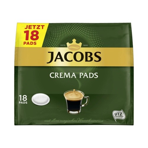 Jacobs - Crema pads, 18x χάρτινες ταμπλέτες