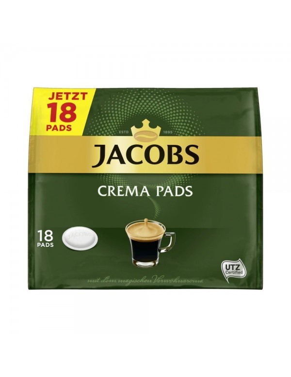 Jacobs - Crema pads, 18x χάρτινες ταμπλέτες