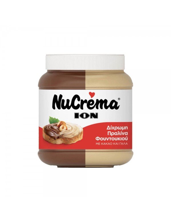 NuCrema - Πραλίνα Φουντουκιού με κακάο και γάλα  380gr , double