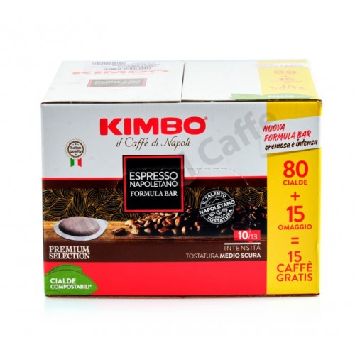 Kimbo - Espresso Napoletano, 80x χάρτινες ταμπλέτες + 15 δώρο