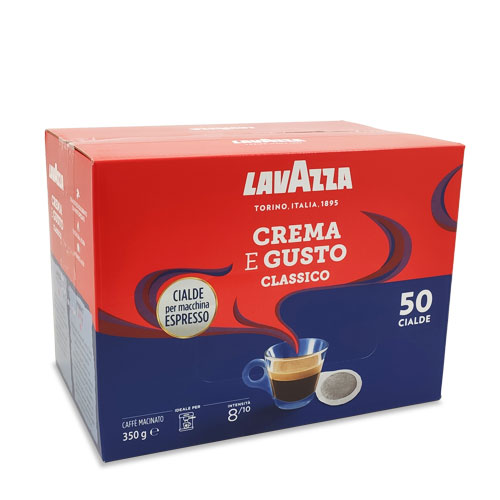 Lavazza - Crema e Gusto, 50 τμχ ταμπλέτες συμβατές με μηχανή E.S.E. Pod