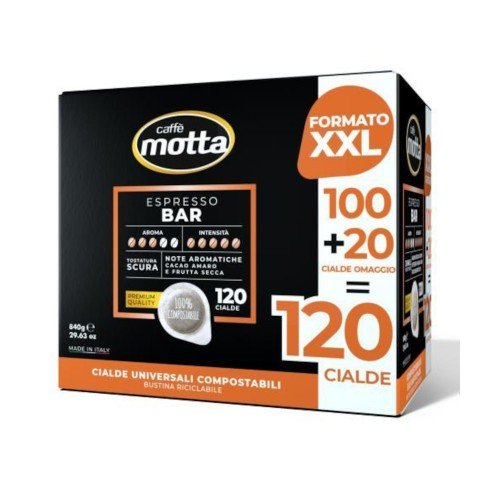 Motta - Espresso Bar, 120 χάρτινες ταμπλέτες καφέ Motta - Espresso Bar, 120 χάρτινες ταμπλέτες καφέ