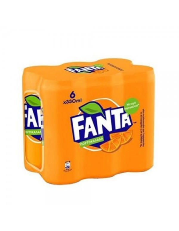 Fanta - Πορτοκάλι, 6x330ml