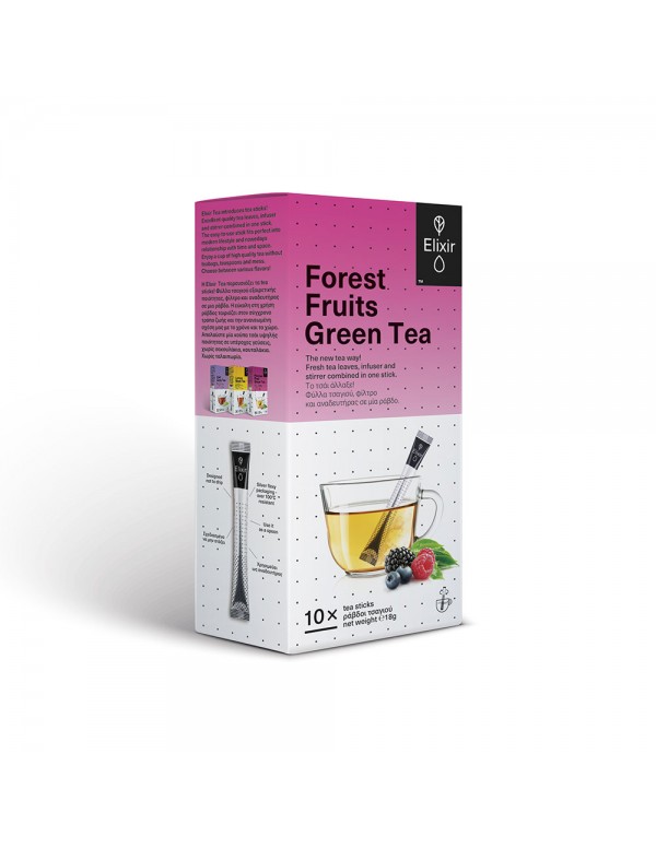 Elixir - Forest Fruits Green Tea 10 ράβδοι τσαγιού