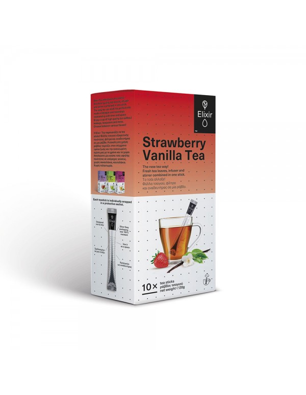 Elixir - Strawberry Vanilla Tea 10 ράβδοι τσαγιού