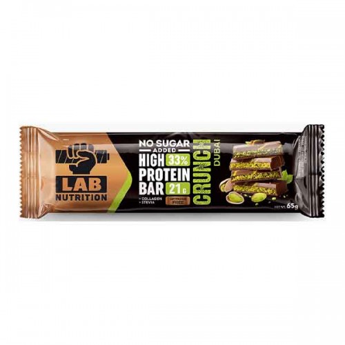 Μπάρα υψηλής πρωτεΐνης Lab - Dubai crunch, 65gr