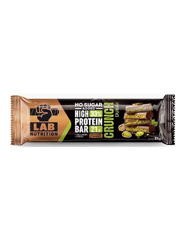 Μπάρα υψηλής πρωτεΐνης Lab - Dubai crunch, 65gr